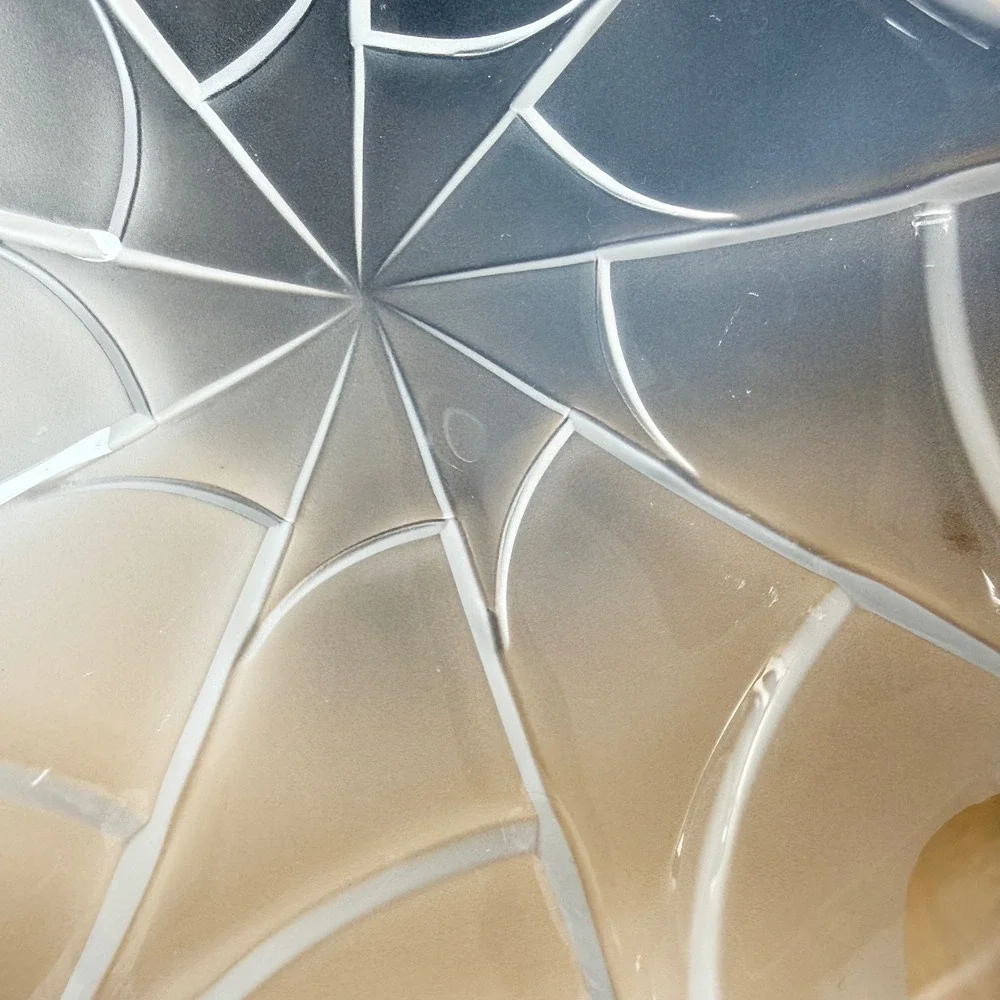 Rosenthal Studio Linie‎ Frosted Glass Bowl Starburst Art Modern Germany